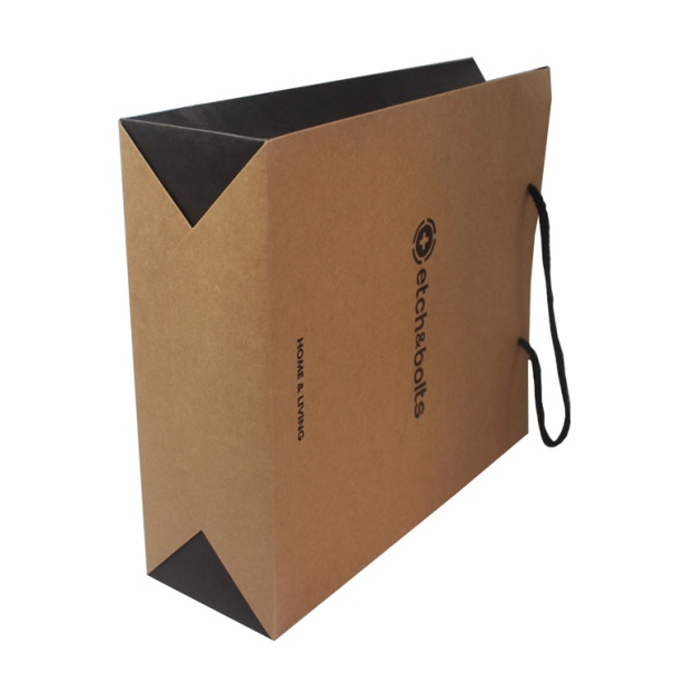 printed brown paper bags