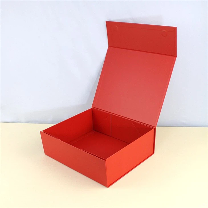 Red Folding Magnetic Box For Hat